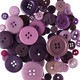 Purple Buttons in Mixed Sizes - 100g Bag